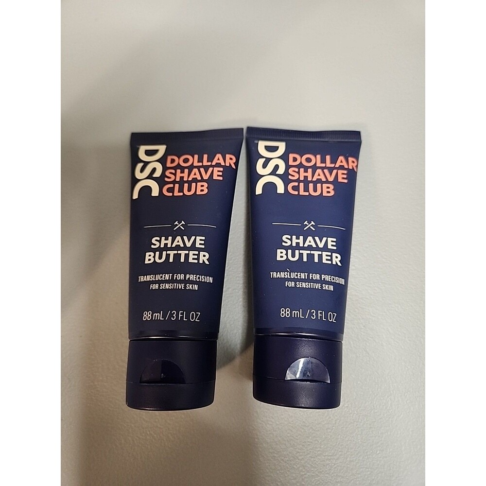 Dollar Shave Club Shave Butter For Sensitive Skin 3oz Each 2 Tubes New Travel